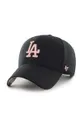 μαύρο Βαμβακερό καπέλο του μπέιζμπολ 47 brand MLB Los Angeles Dodgers Γυναικεία