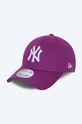 violet New Era cotton baseball cap League Ess 940 NYY Women’s