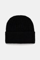 Čepice z vlněné směsi American Vintage Bonnet s příměsí vlny černá EAST22A