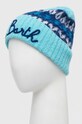 Akcesoria MC2 Saint Barth czapka z domieszką wełny WENG022 turkusowy