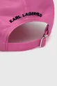 Karl Lagerfeld czapka z daszkiem różowy