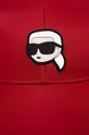 Karl Lagerfeld czapka z daszkiem czerwony