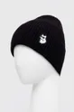 Καπέλο από κασμίρ Karl Lagerfeld μαύρο