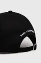 Karl Lagerfeld berretto da baseball in cotone nero