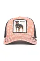 Καπέλο μπέιζμπολ από λινό ύφασμα Goorin Bros Lovesexy ροζ