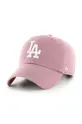 ροζ Βαμβακερό καπέλο του μπέιζμπολ 47 brand MLB Los Angeles Dodgers Γυναικεία