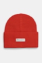 Marc O'Polo czapka bawełniana aplikacja czerwony M09605901141