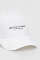 Armani Exchange șapcă de baseball din bumbac 944207.3R130.NOS alb AA00