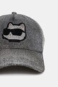 Kšiltovka Karl Lagerfeld 246W3401 stříbrná AA00