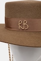 Accesorii Ruslan Baginskiy palarie CNT037.F.3CHA.9P.MRB maro