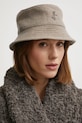 Vlnený klobúk Ruslan Baginskiy melanž hnedá BCT032.WA.PWRB