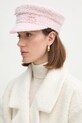 Vlněná čepice Ruslan Baginskiy vlna růžová KPC039.WA.BUK.WPNS.WRB