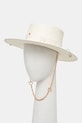 Klobouk Ruslan Baginskiy Gambler Hat GMB035.STR.PRS.CHA bílá AA00