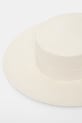 Klobouk Ruslan Baginskiy Canotier Hat bílá CNT035.STR.PRL.2CHA.WRB