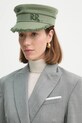 Bavlněná čepice Ruslan Baginskiy nášivka zelená KPC070.C.BHR