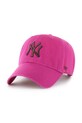 47 brand șapcă de baseball din bumbac MLB New York Yankees bumbac roz B.RGW17GWS.OH