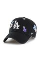 Бавовняна бейсболка 47 brand MLB Los Angeles Dodgers аплікація чорний B.FLRAC12GWS.BK