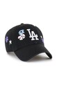 Бавовняна бейсболка 47 brand MLB Los Angeles Dodgers B.FLRAC12GWS.BK чорний AA00