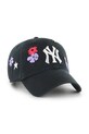 47 brand șapcă de baseball din bumbac MLB New York Yankees B.FLRAC17GWS.BKA negru AA00