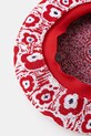 Kangol svájcisapka RETRO FLOWER piros K3750.RD608