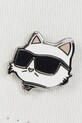 Karl Lagerfeld șapcă de baseball din bumbac alb A3W33139