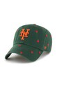 47 brand czapka z daszkiem bawełniana MLB New York Mets drobny wzór zielony B.CNFTI16GWS.DG
