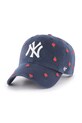 47 brand czapka z daszkiem bawełniana MLB New York Yankees drobny wzór granatowy B.CNFTI17GWS.NYD