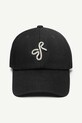 Βαμβακερό καπέλο του μπέιζμπολ Ruslan Baginskiy BSB033.C.DMD.PRB μαύρο AA00