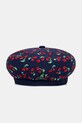 Kangol beret damski TROPIC CHERRY JAX BERET granatowy K3819.NV411