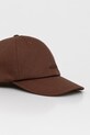 Akcesoria Kangol czapka z daszkiem damska bawełniana DEMURE LOGO BB K5487.BR204 brązowy