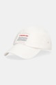Бавовняна бейсболка American Vintage аплікація бежевий LYC24A
