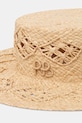 Ruslan Baginskiy kapelusz Boater Hat beżowy CNT036.STR.DRK.SRB