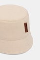 Accesorii Ruslan Baginskiy pălărie din bumbac Ruslan Baginskiy Logo Patch Bucket Hat BCT035.C.FLTL bej