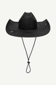 Ruslan Baginskiy kapelusz Ruslan Baginskiy Cowboy Hat with Leather Trim CWB033.STR.PRV.LBR.13P. czarny AA00