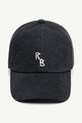Ruslan Baginskiy czapka z daszkiem jeansowa BSB033.C.JNS.DMD czarny AA00