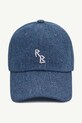 Akcesoria RUSLAN BAGINSKIY czapka z daszkiem damska jeansowa Baseball Cap BSB078.C.JNS.DMD niebieski