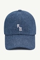 Akcesoria RUSLAN BAGINSKIY czapka z daszkiem damska jeansowa Baseball Cap BSB078.C.JNS.DMD niebieski