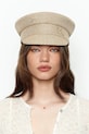 RUSLAN BAGINSKIY căciulă pentru femei, din amestec de lână Baker Boy Cap bej KPC036.LNPW