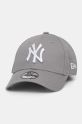 New Era berretto da baseball cotone grigio 10879075