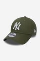 New Era czapka z daszkiem bawełniana aplikacja zielony 12745559