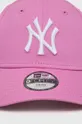 Παιδικό βαμβακερό καπέλο μπέιζμπολ New Era NEW YORK YANKEES ροζ