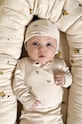 Detská bavlnená čiapočka Konges Sløjd BABY HELMET GOTS bavlna béžová KS3551