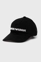 Хлопковая кепка Emporio Armani аппликация чёрный 627901.CC994.NOS