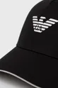 Бавовняна кепка Emporio Armani чорний