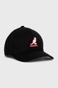 Kangol Czapka z domieszką wełny z domieszką wełny czarny 5128BC.BK001