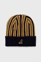 Kangol Czapka z domieszką wełny z domieszką wełny żółty K3524.DB404