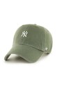 47brand șapcă MLB New York Yankees bumbac gri B.BSRNR17GWS.MSA
