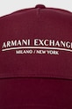 Хлопковая кепка Armani Exchange 954202.CC150.NOS фиолетовой AA00