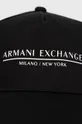 Armani Exchange czapka bawełniana czarny
