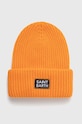 Volnena kapa MC2 Saint Barth Našitek oranžna BRR0002